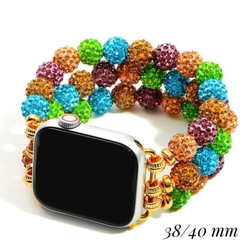 NEW Light Multi Beaded Apple Watch Band Bracelet 38 - 40 mm